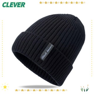 Clever Skullies Beanies หมวกบีนนี่ ขนเฟอร์ ไร้ขอบ ฤดูหนาว สําหรับผู้หญิง