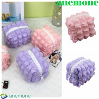 Anemone กระเป๋าใส่เหรียญ ลายก้อนเมฆ ทรงสี่เหลี่ยม แต่งจับจีบ แฟชั่นสําหรับสตรี