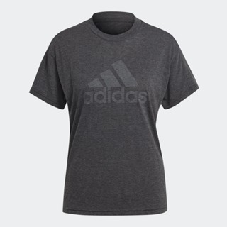 adidas ไลฟ์สไตล์ เสื้อยืด Future Icons Winners 3.0 ผู้หญิง สีดำ HT4692