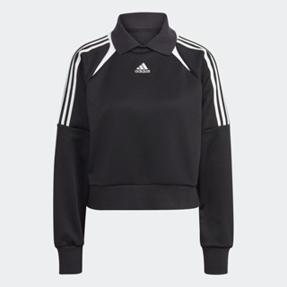 adidas ไลฟ์สไตล์ เสื้อวอร์ม Track ผู้หญิง สีดำ IC6640