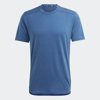 adidas เทรนนิง เสื้อยืดเทรนนิงเปลี่ยนสีได้ Designed for Training AEROREADY HIIT ผู้ชาย สีน้ำเงิน HS7461