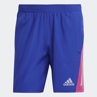 adidas วิ่ง กางเกงขาสั้น Own the Run ผู้ชาย สีน้ำเงิน IC7637