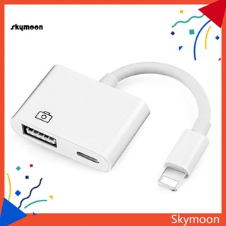 Skym* อะแดปเตอร์แปลงสายชาร์จ USB OTG สําหรับ iPhone iPad