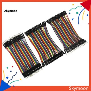 Skym* สายเคเบิลจัมเปอร์ ตัวผู้ ตัวเมีย 10 ซม. 254 มม. สําหรับ Arduino 120 ชิ้น ต่อชุด