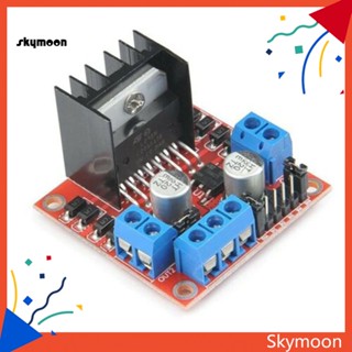 Skym* L298N บอร์ดโมดูลควบคุมสเต็ปมอเตอร์ บริดจ์คู่ H DC สําหรับ Arduino