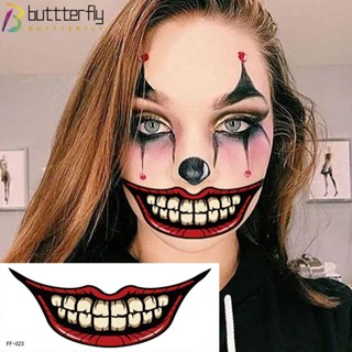 Buttterfly สติกเกอร์รอยสักชั่วคราว รอยแผลเป็น รอยสักบนใบหน้า รอยแผลเป็นปลอม สําหรับเด็ก และผู้ใหญ่ 9 10 20 ชิ้น