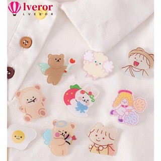 Lveror เข็มกลัดอะคริลิค ลายการ์ตูนน่ารัก สร้างสรรค์ เครื่องประดับแฟชั่น 1 ชิ้น