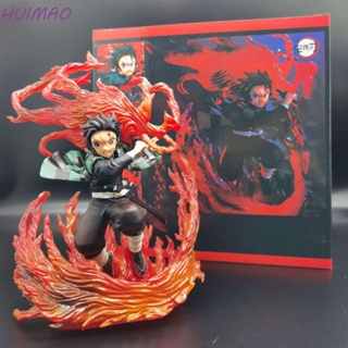 Huimao ตุ๊กตาฟิกเกอร์ Demon Slayer Kamado Tanjirou ขนาดเล็ก ของเล่นสําหรับเด็ก