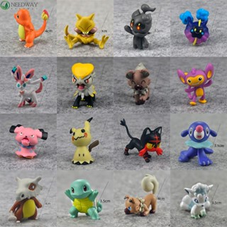 Needway ฟิกเกอร์ปิกาจู Litten Collection Charmander Vulpix Squirtle Eevee Action Figures