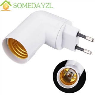 Somedayzl อะแดปเตอร์ซ็อกเก็ตสวิตช์เปิด ปิด E27 LED ปลั๊ก EU US