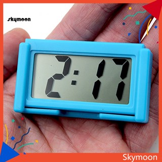 Skym* นาฬิกาดิจิทัลอิเล็กทรอนิกส์ หน้าจอ LCD มีกาวในตัว ขนาดเล็ก สําหรับบ้าน