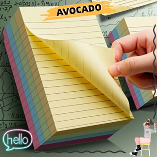 Avocarr กระดาษโน้ตมีกาว หลากสี เครื่องเขียน สําหรับนักเรียน สํานักงาน ที่คั่นหนังสือ 200 แผ่น