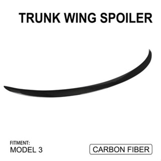 JFG RACING Trunk Lid Spoiler Wing MODEL3 Imitation Carbon Fiber