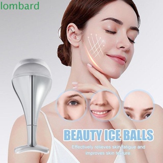 Lombard 2 in1 Beauty Ice Globes, ลูกกลิ้งทําความเย็นบนใบหน้า รูปตัว T, ไม้พายครีมทารอบดวงตา, ขากรรไกร คอ อาการบวม สปา น้ําแข็ง ฮอกกี้ ลูกกลิ้ง เครื่องมือดูแลผิว