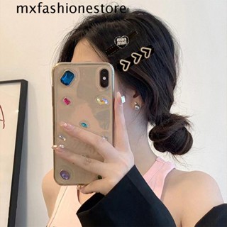 Mxfashione กิ๊บติดผม ลายตัวอักษร ดาว หัวใจ โบ แฟชั่น Y2k เครื่องประดับผม ชุดกิ๊บทุกวัน