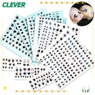 Clever ใหม่ล่าสุด สติกเกอร์ฟิกเกอร์ รูปการ์ตูนอนิเมะน่ารัก DIY สําหรับตกแต่งตุ๊กตา 1 แผ่น