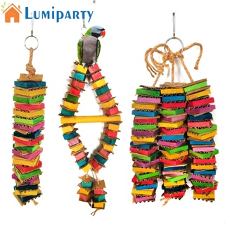 Lumiparty กระดาษแข็ง รูปกระต่าย หนูแฮมสเตอร์ นกแก้ว หลากสี ของเล่นสําหรับนกแก้ว หนูแฮมสเตอร์