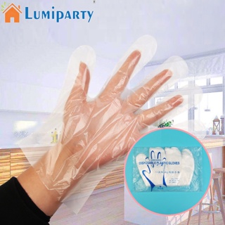 Lumiparty ถุงมือกระดาษทอดไร้น้ํามัน แบบใช้แล้วทิ้ง 100 ชิ้น