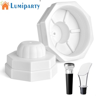 Lumiparty จุกปิดขวดไวน์ซิลิโคน แบบพกพา สําหรับปิดขวดไวน์