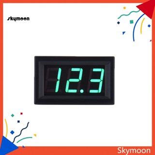 Skym* แผงโวลต์มิเตอร์แรงดันไฟฟ้าดิจิทัล DC45-30V LED สําหรับรถจักรยานยนต์ไฟฟ้า 6 12V