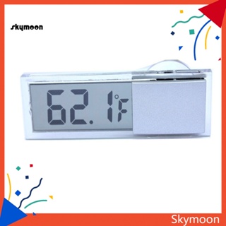 Skym* เครื่องวัดอุณหภูมิดิจิทัล LCD แบบถ้วยดูด ขนาดเล็ก สําหรับในร่ม กลางแจ้ง