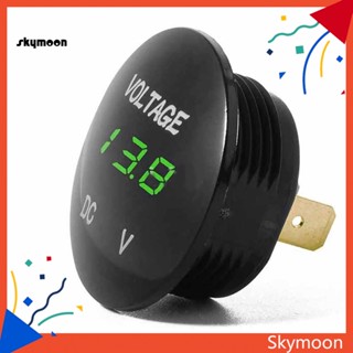 Skym* เครื่องวัดโวลต์มิเตอร์ โวลต์มิเตอร์ หน้าจอดิจิทัล LED DC12V - 24V สําหรับรถยนต์