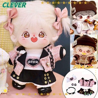 Clever เสื้อกันหนาวมีฮู้ด ผ้าฝ้าย แฮนด์เมด สําหรับตุ๊กตา 1/12 BJD 1/11 1/12 OB11 20 ซม.