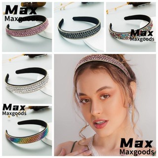 Maxg ที่คาดผม ประดับเพชร พลอยเทียม คริสตัล กลิตเตอร์ 10 สี สําหรับของขวัญวันเกิด