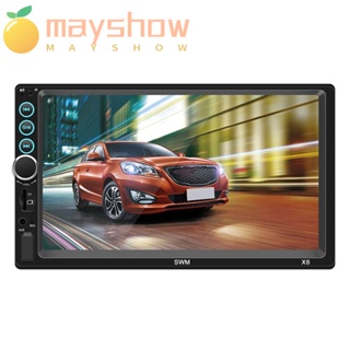 Mayshow เครื่องเล่น MP5 ภายในรถยนต์ กล้องมองหลัง หน้าจอสัมผัส แดชบอร์ดในตัว หัวเครื่องเสียง