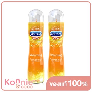 [แพ็คคู่] Durex Play Warming [100ml x 2pcs] เจลหล่อลื่นที่ให้ความรู้สึกอุ่นขณะใช้ สูตรน้ำบางเบาเป็นธรรมชาติ.