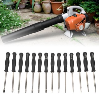  Home&amp;Gardening 14 ชิ้นเครื่องมือปรับคาร์บูเรเตอร์ ABS Carb Tune Up ปรับเครื่องมือแบบพกพาสำหรับ String Trimmers เลื่อยโซ่ Leaf