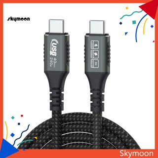 Skym* สายเคเบิลพาวเวอร์ซัพพลาย Usb c 240w 4k ความละเอียดสูง ชาร์จเร็ว Type-c อุปกรณ์เสริม สําหรับ Android 240w Pd 8k Hd-compatible Video Phone