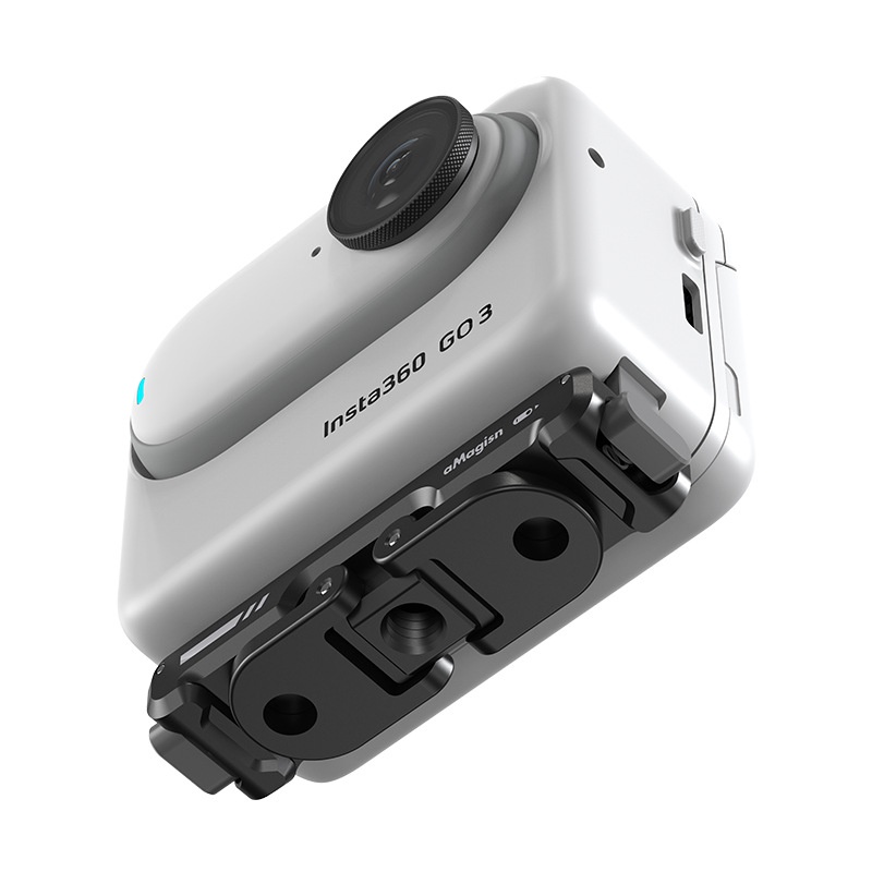 Amagisn สําหรับ Insta360 GO 3/GO 3S Magnetic Quick Release ฐานวงเล็บกีฬาอุปกรณ์เสริมสําหรับกล้อง