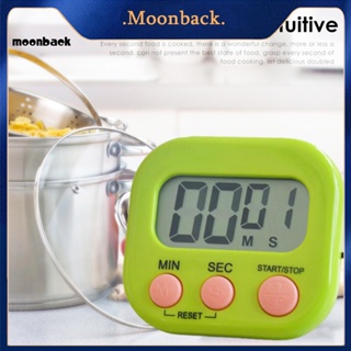 &lt;moonback&gt; นาฬิกาจับเวลาแม่เหล็ก แบบพกพา พร้อมหน้าจอ Lcd สําหรับทําอาหาร เบเกอรี่ เล่นกีฬา