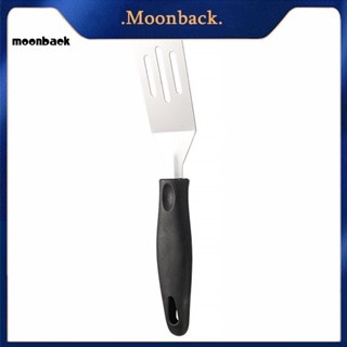 &lt;moonback&gt; ไม้พายโลหะ ฉนวนกันความร้อน ไม่ติดกระทะ พร้อมด้ามจับ ทนความร้อน สําหรับทอดแพนเค้ก 3 ชิ้น