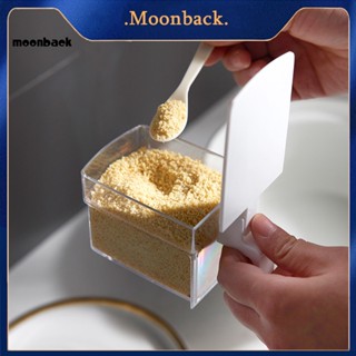 &lt;moonback&gt; กล่องเครื่องปรุงรส แบบไม่ต้องเจาะ หมุนได้ หลายชั้น สะดวก ประหยัดพื้นที่ สําหรับห้องครัว