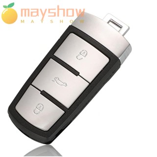 Mayshow รีโมตกุญแจรถยนต์ 3C0 959 752 BA 3 ปุ่ม 433MHz พับได้ ทนทาน สําหรับ Volkswagen