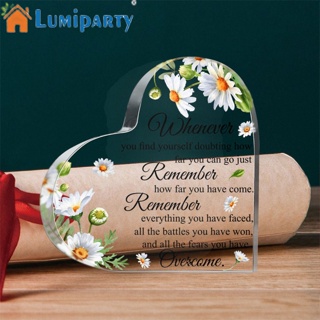 Lumiparty Sympathy ของขวัญวันพ่อ หัวใจอะคริลิค 6x5.8x0.6