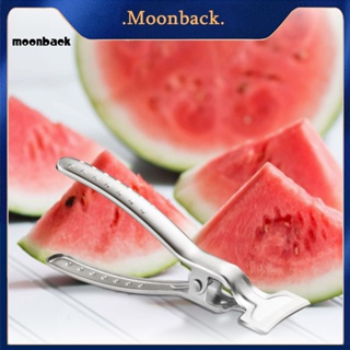 &lt;moonback&gt; เครื่องตัดแตงโมเด้งกลับอัตโนมัติ สเตนเลส พรีเมี่ยม ใช้งานง่าย สําหรับเปิดแตงโม ทุเรียน แคนตาลูป และแตงโม