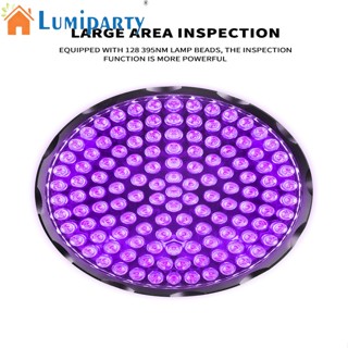 Lumiparty ไฟฉายอัลตราไวโอเลต 128 X 395led Uv Ipx4 กันน้ํา สําหรับตรวจสอบเงิน กลางแจ้ง