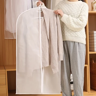 ถุงคลุมเสื้อผ้ากันฝุ่นแบบมีซิป (4 size) สามารถใส่เสื้อผ้า กระโปรง กางเกง ชุดสูทได้ ป้องกันไม่ให้เกิดความยุ่งเหยิง