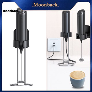 &lt;moonback&gt; เครื่องตีฟองนมไฟฟ้า สเตนเลส ขนาดเล็ก แบบชาร์จไฟได้ สําหรับห้องครัว