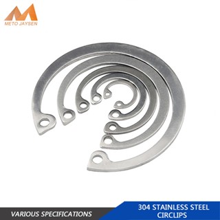 แหวนยึดเพลา สเตนเลส 304 รูปตัว C สําหรับ Shaft Fasteners C-clip Snap Rings M6 M10 M15 M20 M30 M40 M50