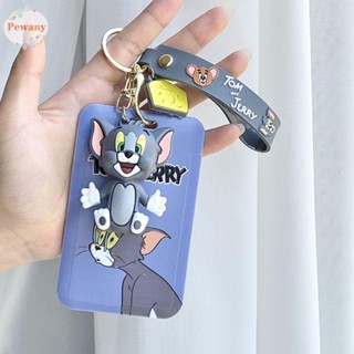 Pewany พวงกุญแจ จี้ห้อยบัตรเครดิต ลาย Tom&amp;Jerry Kawaii แบบพกพา