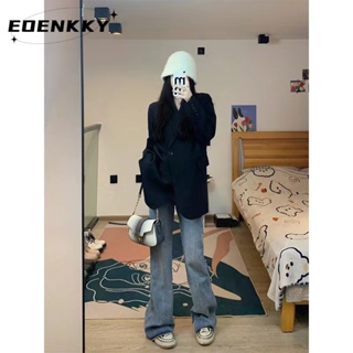 EOENKKY  กางเกงขายาว กางเกงยีสน์ผู้หญิง ทรงหลวม ๆ ตรง Retro Hip Hop Pants 2023 NEW Style  High quality ทันสมัย สวย รุ่นใหม่ A97L0KE 36Z230909