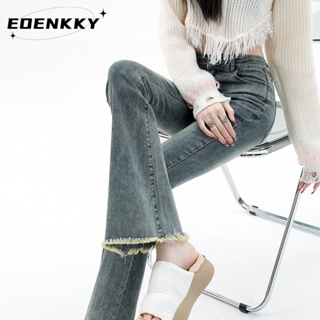 EOENKKY  กางเกงขายาว กางเกงยีสน์ผู้หญิง ทรงหลวม ๆ ตรง Retro Hip Hop Pants 2023 NEW Style  Comfortable Beautiful ทันสมัย พิเศษ A97L311 36Z230909