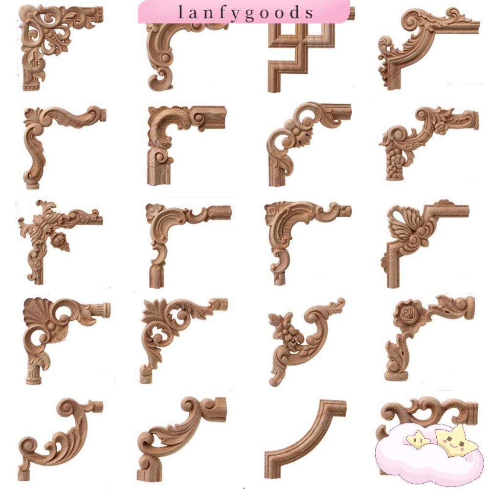 Lanfy สติกเกอร์ไม้ คุณภาพสูง สําหรับตกแต่งเฟอร์นิเจอร์ ประตูบ้าน