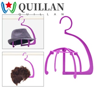 Quillan ขาตั้งพลาสติก แบบพกพา ทนทาน สําหรับแขวนวิกผม และหมวก