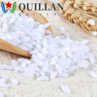 Quillan โมเดลข้าวจําลอง แฮนด์เมด สีขาว DIY สําหรับตกแต่งตู้เสื้อผ้า