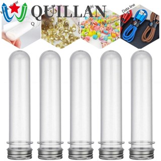 Quillan หลอดทดลองทางวิทยาศาสตร์ แบบพลาสติกใส พร้อมฝาปิดอลูมิเนียม 25 ชิ้น